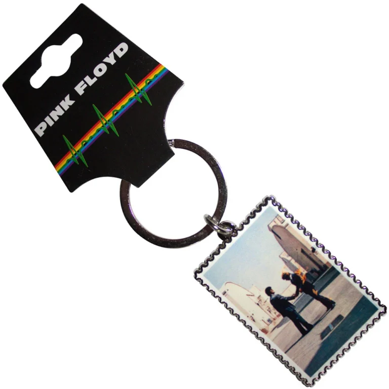 Pink Floyd Wish You Were Here Stamp Keychain
