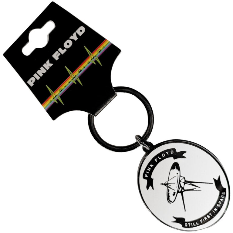 Pink Floyd First In Space Oval Keychain