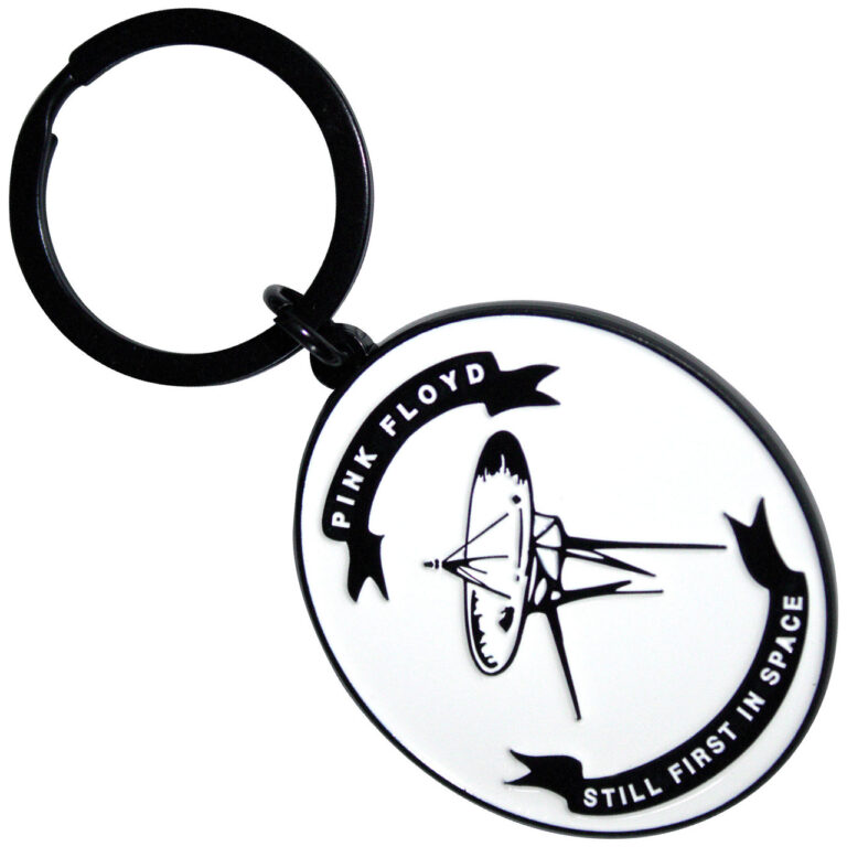Pink Floyd First In Space Oval Keychain