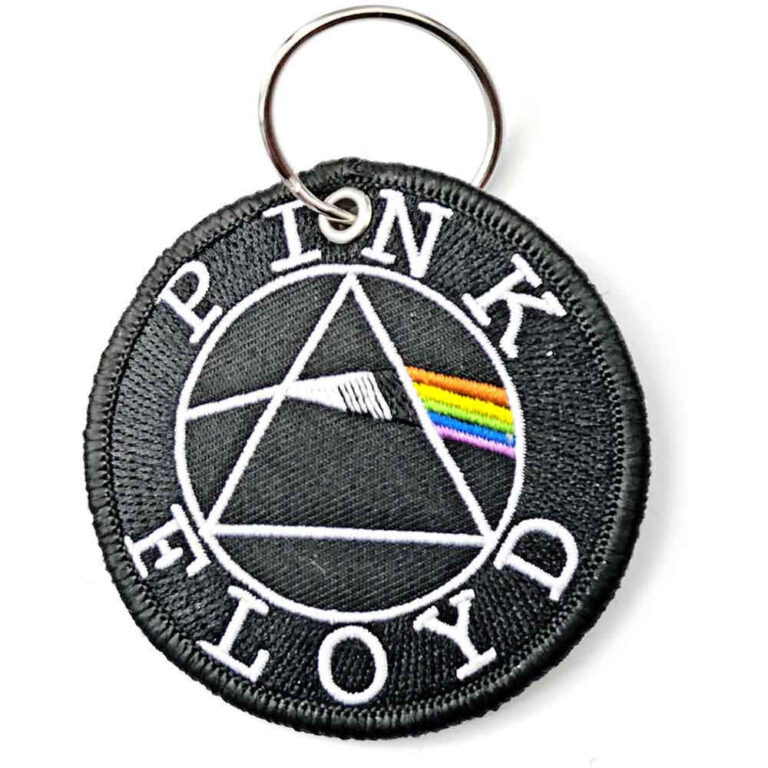 Pink Floyd Patch Circle Logo Double Sided Keychain