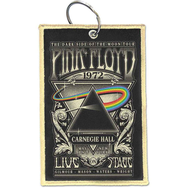 Pink Floyd Patch Carnegie Hall Double Sided Keychain