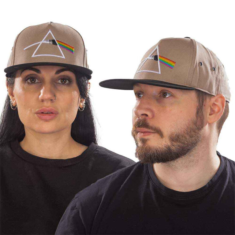 Pink Floyd Dark Side of the Moon Prism Black & Sand Snapback Cap