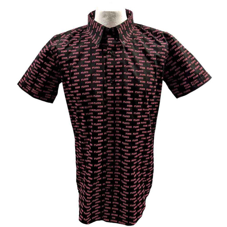 Pink Floyd Courier Pattern Black All Over Print LOS T-Shirt