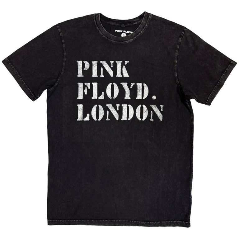 Pink Floyd Stencil Logo Black T-Shirt