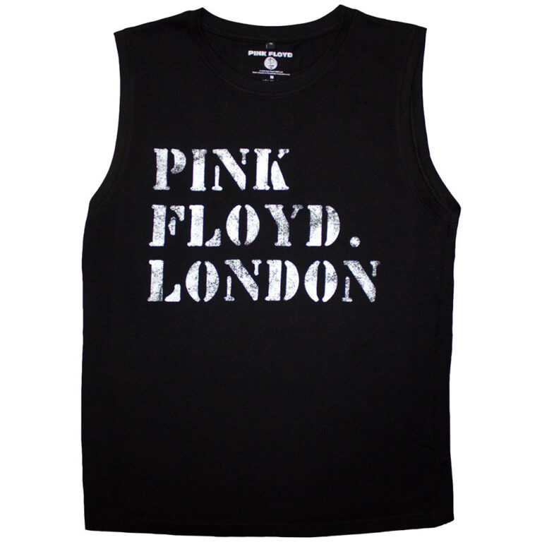 Pink Floyd Stencil Logo Black T-Shirt