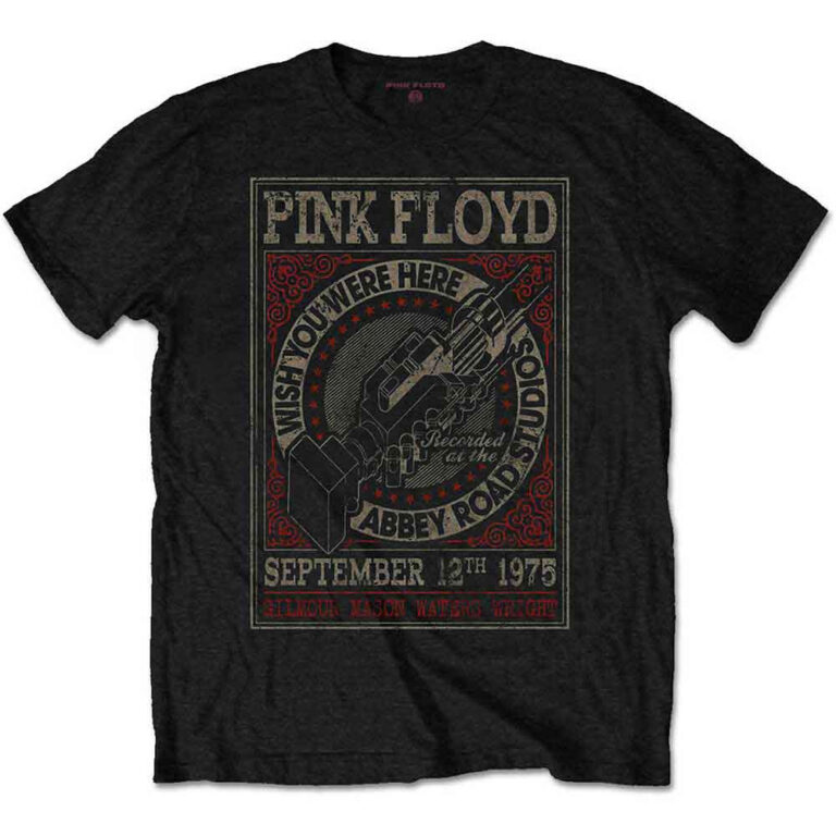 Pink Floyd WYWH Abbey Road Studios Black T-Shirt