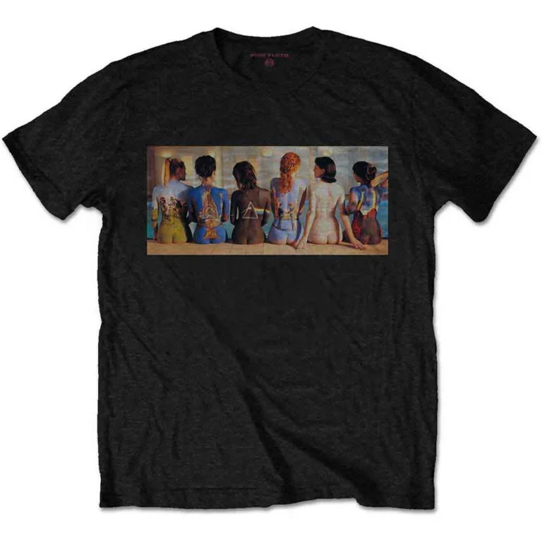 Pink Floyd Body Paint Album Covers Black T-Shirt