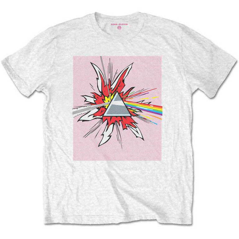 Pink Floyd Lichtenstein Prism White T-Shirt