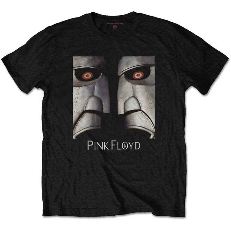 Pink Floyd Metal Heads Close-Up Black T-Shirt