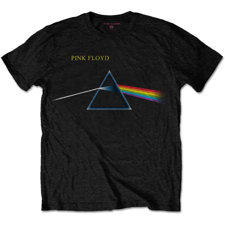 Pink Floyd Dark Side of the Moon Flipped Black Back Print T-Shirt