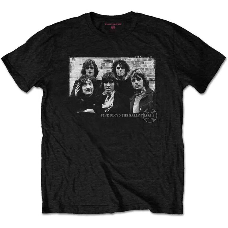 Pink Floyd The Early Years 5 Piece Black T-Shirt