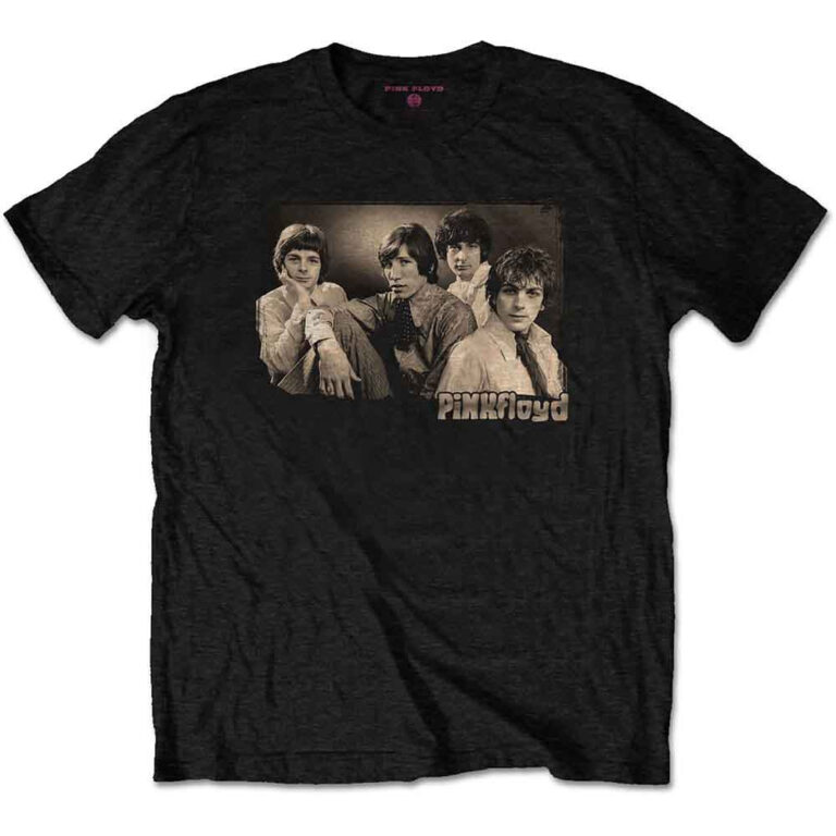 Pink Floyd Sepia Cravats Black T-Shirt