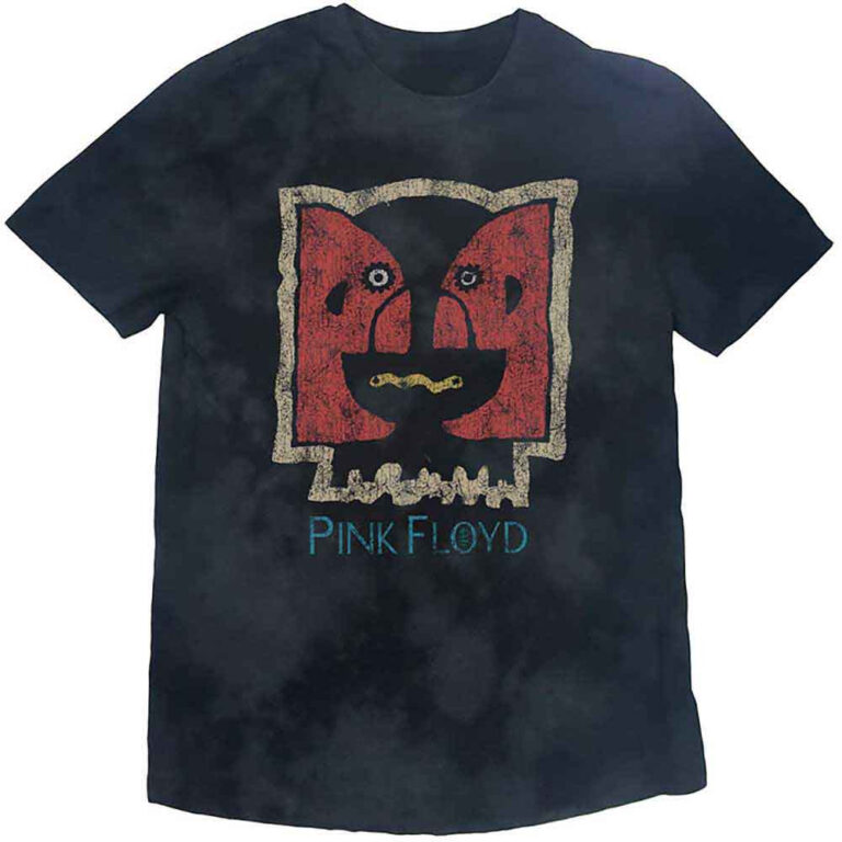 Pink Floyd Division Bell Vintage Dip-Dye On Black Wash Collection T-Shirt