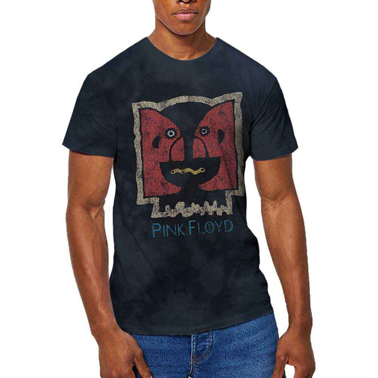 Pink Floyd Division Bell Vintage Dip-Dye On Black Wash Collection T-Shirt