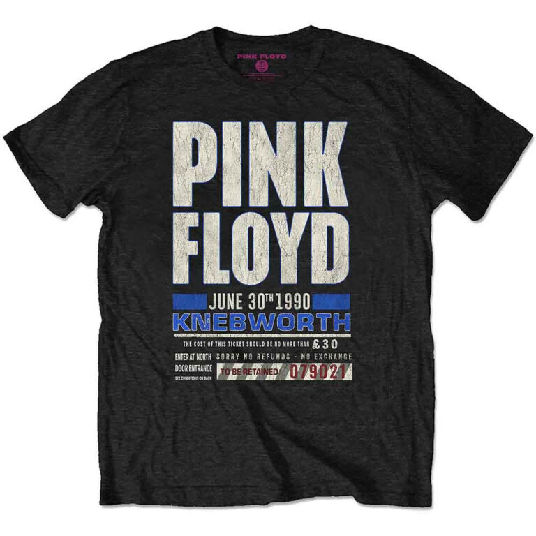 Pink Floyd Knebworth ’90 Blue Black T-Shirt