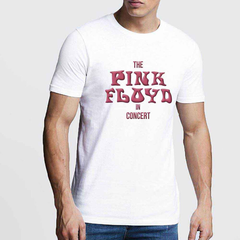 Pink Floyd In Concert White Embellished T-Shirt