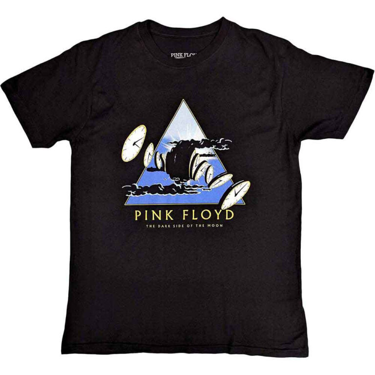 Pink Floyd Melting Clocks Black T-Shirt