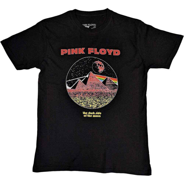 Pink Floyd Vintage Pyramids Black T-Shirt