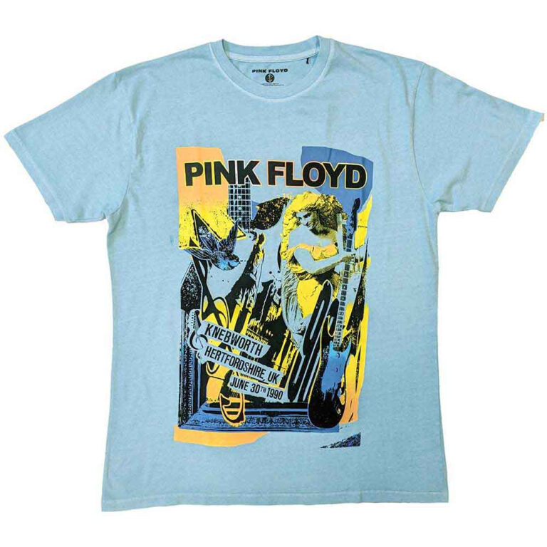 Pink Floyd Knebworth Live Blue Wash Collection T-Shirt