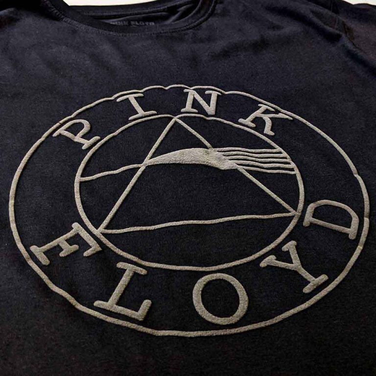 Pink Floyd Circle Logo Black Hi-Build T-Shirt