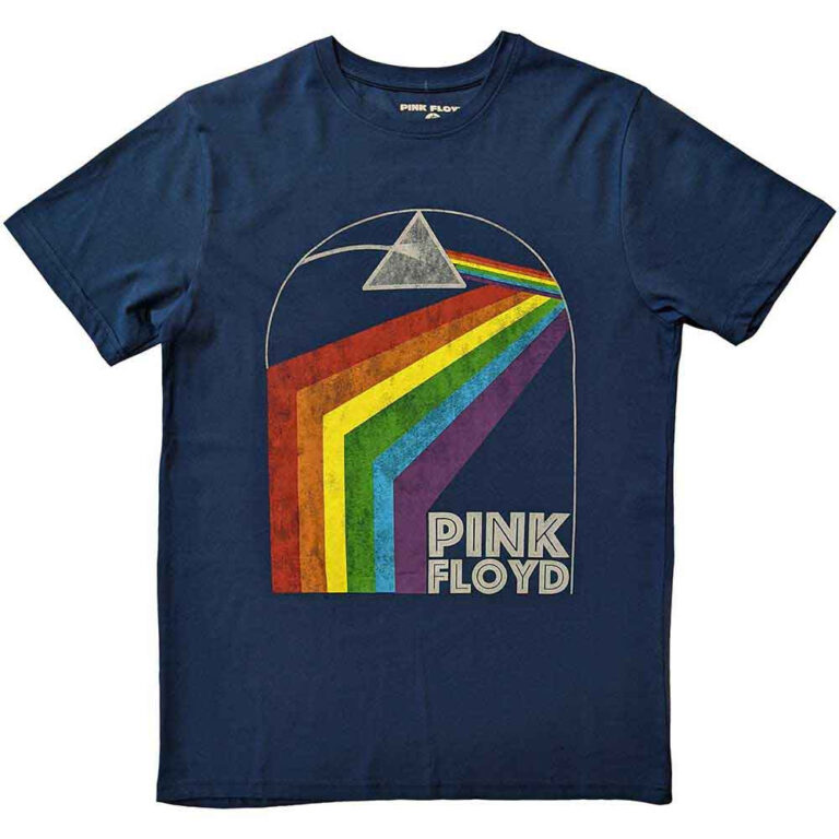 Pink Floyd Prism Arch Denim Blue T-Shirt
