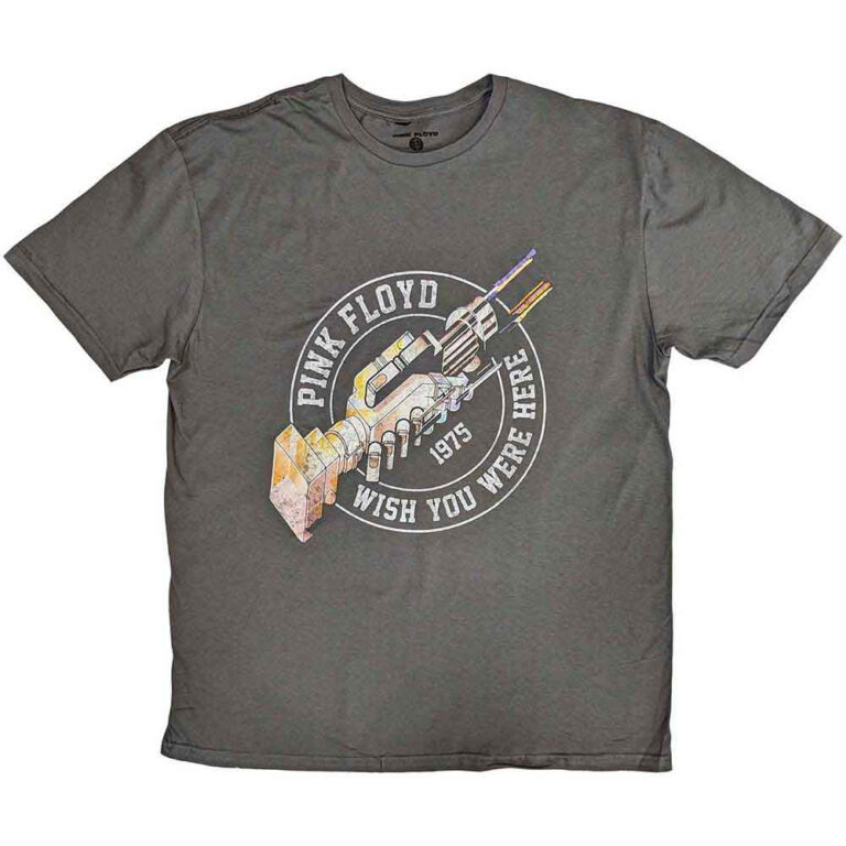 Pink Floyd Wish You Were Here 1975 Charcoal Grey T-Shirt
