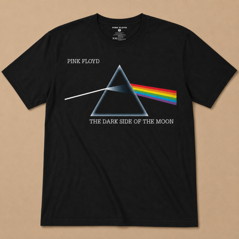 Pink Floyd Dark Side of the Moon Album Black T-Shirt