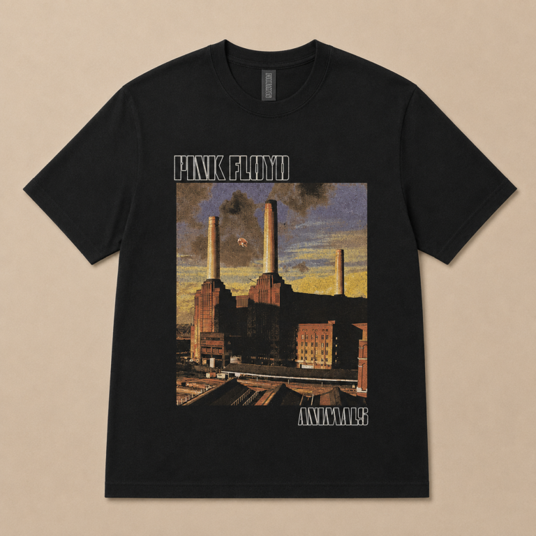 Pink Floyd Animals Album Black T-Shirt