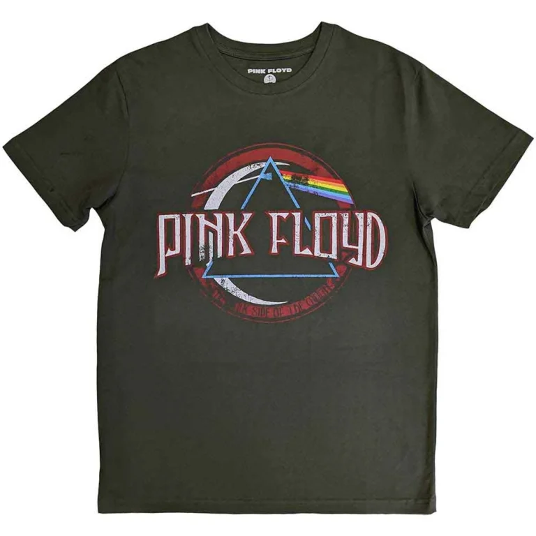 Pink Floyd Vintage Dark Side of the Moon Seal Green T-Shirt