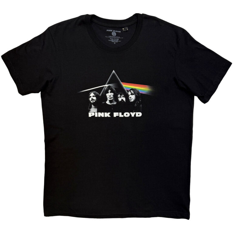 Pink Floyd Dark Side of the Moon Band & Prism Black T-Shirt
