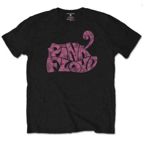 Pink Floyd Swirl Logo Black T-Shirt