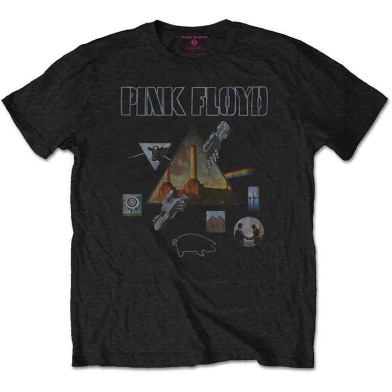 Pink Floyd Montage Black T-Shirt