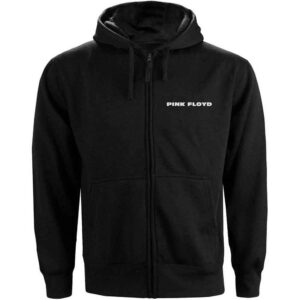 Pink Floyd Circle Logo Black Back Print Zip Hoodie