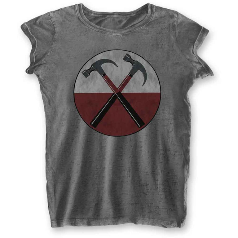 Pink Floyd The Wall Hammers Charcoal Grey LOS Ladies T-Shirt