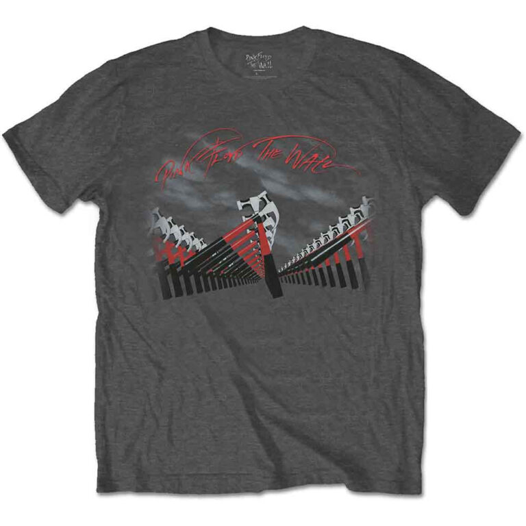 Pink Floyd The Wall Marching Hammers Charcoal Grey T-Shirt