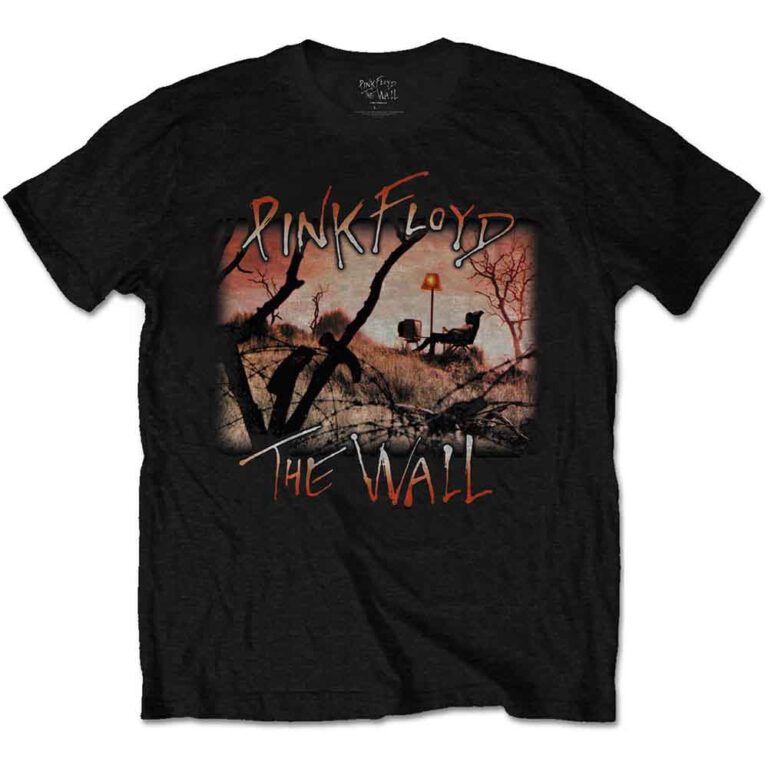 Pink Floyd The Wall Meadow Black Back Print T-Shirt