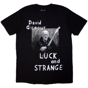 David Gilmour Luck & Strange Portrait Black Back Print & Ex-Tour T-Shirt