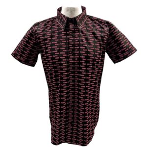 Pink Floyd Courier Pattern Black All Over Print T-Shirt