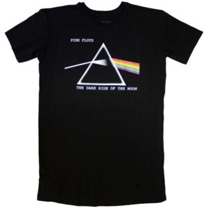 Pink Floyd Dark Side Of The Moon Courier Black Ladies T-Shirt Dress