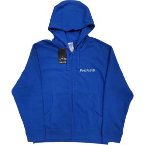 Pink Floyd Metal Heads Close Up Blue Back Print Zip Hoodie