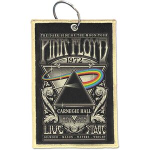 Pink Floyd Patch Carnegie Hall Double Sided Keychain