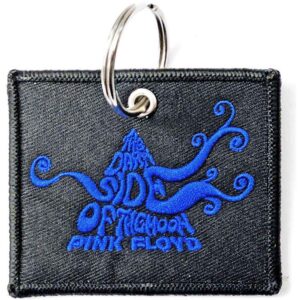 Pink Floyd Patch Dark Side of the Moon Swirl Double Sided Keychain
