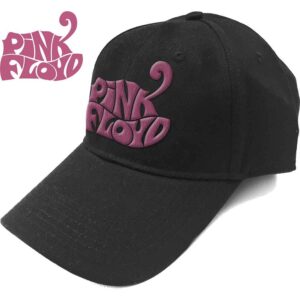 Pink Floyd Retro Swirl Logo Black Baseball Cap