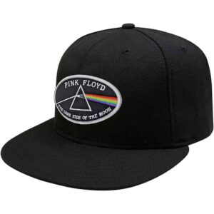 Pink Floyd The Dark Side of the Moon White Border Black Snapback Cap