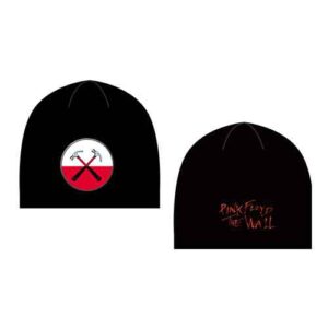 Pink Floyd Unisex The Wall Hammers Logo Black Beanie Hat