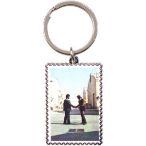 Pink Floyd Wish You Were Here Stamp Keychain