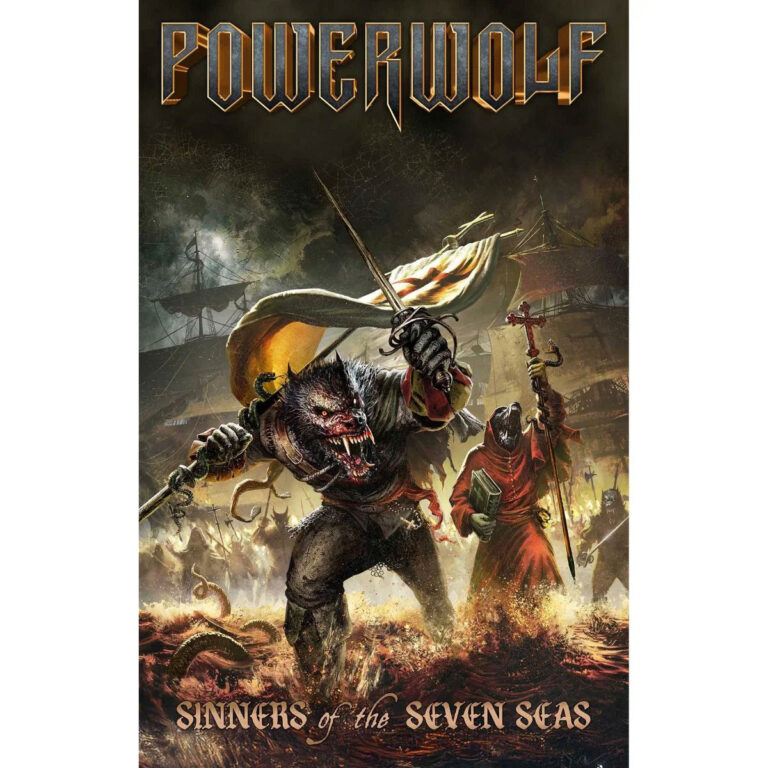 Powerwolf Sinners Of The Seven Seas Textile Poster