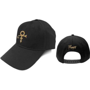 Prince Gold Symbol Black Baseball Cap