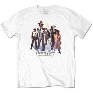 Prince Purple Rain Circle White T-Shirt