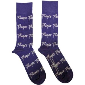 Prince Unisex Logo Repeat Purple UK Size 7 - 11 Ankle Socks